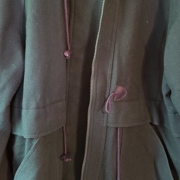 Herman Kay, Size 14, Emerald Green Winter Coat - Picture 5 of 16